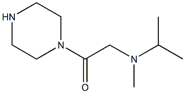 N-isopropyl-N-methyl-N-(2-oxo-2-piperazin-1-ylethyl)amine Struktur