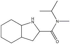 N-isopropyl-N-methyloctahydro-1H-indole-2-carboxamide Struktur