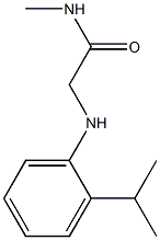 N-methyl-2-{[2-(propan-2-yl)phenyl]amino}acetamide Struktur