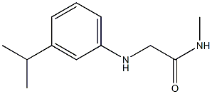 N-methyl-2-{[3-(propan-2-yl)phenyl]amino}acetamide Struktur