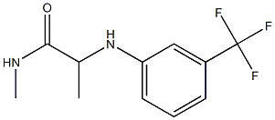 N-methyl-2-{[3-(trifluoromethyl)phenyl]amino}propanamide Struktur