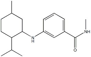 N-methyl-3-{[5-methyl-2-(propan-2-yl)cyclohexyl]amino}benzamide Struktur