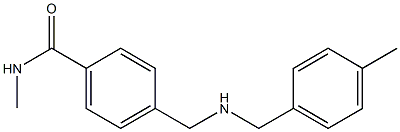 N-methyl-4-({[(4-methylphenyl)methyl]amino}methyl)benzamide Struktur