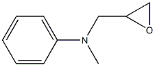 N-methyl-N-(oxiran-2-ylmethyl)-N-phenylamine Struktur