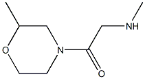 N-methyl-N-[2-(2-methylmorpholin-4-yl)-2-oxoethyl]amine Struktur