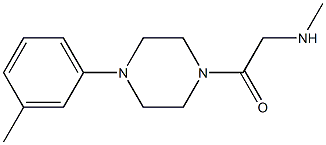 N-methyl-N-{2-[4-(3-methylphenyl)piperazin-1-yl]-2-oxoethyl}amine Struktur