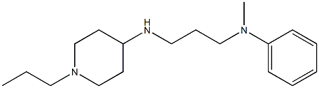 N-methyl-N-{3-[(1-propylpiperidin-4-yl)amino]propyl}aniline Struktur