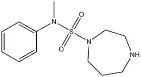 N-methyl-N-phenyl-1,4-diazepane-1-sulfonamide Struktur