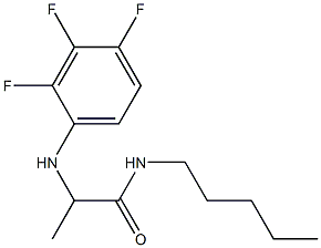 N-pentyl-2-[(2,3,4-trifluorophenyl)amino]propanamide Struktur