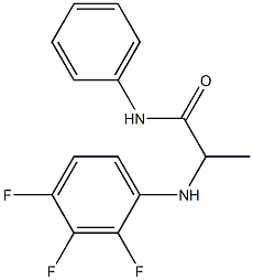 N-phenyl-2-[(2,3,4-trifluorophenyl)amino]propanamide Struktur