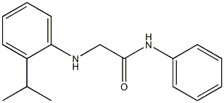 N-phenyl-2-{[2-(propan-2-yl)phenyl]amino}acetamide Struktur