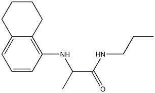 N-propyl-2-(5,6,7,8-tetrahydronaphthalen-1-ylamino)propanamide Struktur