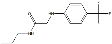 N-propyl-2-{[4-(trifluoromethyl)phenyl]amino}acetamide Struktur