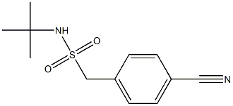 N-tert-butyl(4-cyanophenyl)methanesulfonamide Struktur