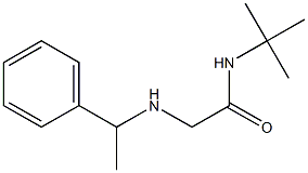 N-tert-butyl-2-[(1-phenylethyl)amino]acetamide Struktur