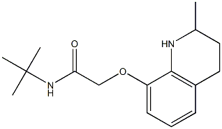 N-tert-butyl-2-[(2-methyl-1,2,3,4-tetrahydroquinolin-8-yl)oxy]acetamide Struktur