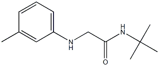 N-tert-butyl-2-[(3-methylphenyl)amino]acetamide Struktur