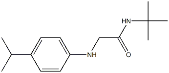 N-tert-butyl-2-{[4-(propan-2-yl)phenyl]amino}acetamide Struktur