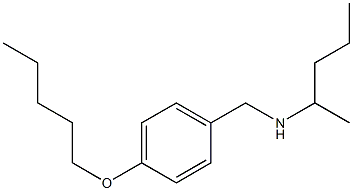 pentan-2-yl({[4-(pentyloxy)phenyl]methyl})amine Struktur