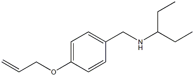 pentan-3-yl({[4-(prop-2-en-1-yloxy)phenyl]methyl})amine Struktur