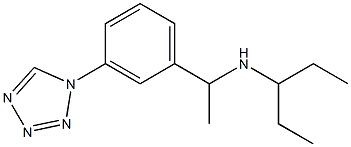 pentan-3-yl({1-[3-(1H-1,2,3,4-tetrazol-1-yl)phenyl]ethyl})amine Struktur