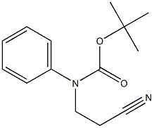 tert-butyl 2-cyanoethyl(phenyl)carbamate Struktur