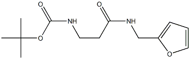 tert-butyl 3-[(2-furylmethyl)amino]-3-oxopropylcarbamate Struktur