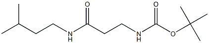 tert-butyl 3-[(3-methylbutyl)amino]-3-oxopropylcarbamate Struktur