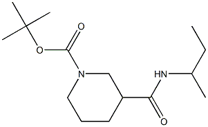 tert-butyl 3-[(sec-butylamino)carbonyl]piperidine-1-carboxylate Struktur