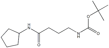 tert-butyl 4-(cyclopentylamino)-4-oxobutylcarbamate Struktur