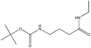 tert-butyl 4-(ethylamino)-4-oxobutylcarbamate Struktur