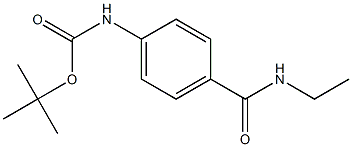 tert-butyl 4-[(ethylamino)carbonyl]phenylcarbamate Struktur