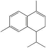 1,6-dimethyl-4-propan-2-yl-3,4-dihydronaphthalene Struktur