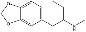 3,4-methylenedioxy-alpha-ethyl-N-methylphenethylamine Struktur