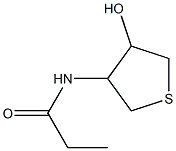 Propanamide,  N-(tetrahydro-4-hydroxy-3-thienyl)- Struktur