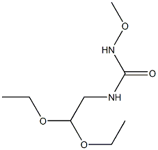 1-(2,2-Diethoxyethyl)-3-methoxyurea Struktur