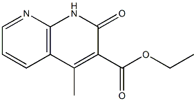 ETHYL 4-METHYL-2-OXO-1,2-DIHYDRO-1,8-NAPHTHYRIDINE-3-CARBOXYLATE Struktur