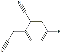 2-CYANO-4-FLUOROPHENYLACETONITRILE Struktur