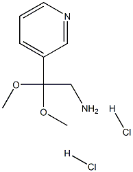 2,2-Dimethoxy-2-pyridin-3-yl-ethylamine  dihydrochloride Struktur