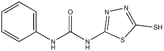 1-(5-Mercapto-[1,3,4]thiadiazol-2-yl)-3-phenyl-urea Struktur