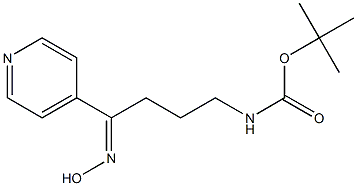 (4-Hydroxyimino-4-pyridin-4-yl-butyl)-carbamic acid tert-butyl ester Struktur