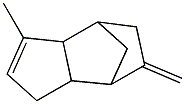 4,7-Methano-1H-indene,  3a,4,5,6,7,7a-hexahydro-3-methyl-6-methylene- Struktur