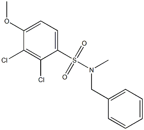 N-benzyl-2,3-dichloro-4-methoxy-N-methylbenzenesulfonamide Struktur