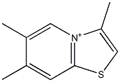 3,6,7-trimethyl[1,3]thiazolo[3,2-a]pyridin-4-ium Struktur