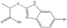 2-[(6-bromo-1H-benzimidazol-2-yl)sulfanyl]propanoic acid Struktur