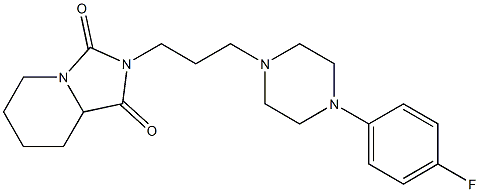 2-{3-[4-(4-fluorophenyl)-1-piperazinyl]propyl}tetrahydroimidazo[1,5-a]pyridine-1,3(2H,5H)-dione Struktur