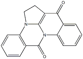 5,6-dihydro-7H,12H-4b,11b-diazabenzo[e]aceanthrylene-7,12-dione Struktur