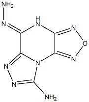 8-amino[1,2,5]oxadiazolo[3,4-e][1,2,4]triazolo[4,3-a]pyrazin-5(4H)-one hydrazone Struktur