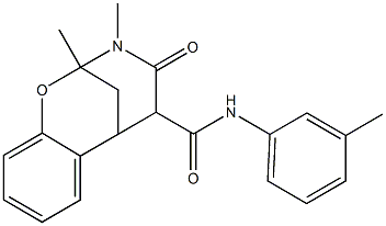 9,10-dimethyl-N-(3-methylphenyl)-11-oxo-8-oxa-10-azatricyclo[7.3.1.0~2,7~]trideca-2,4,6-triene-12-carboxamide Struktur