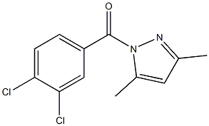 1-(3,4-dichlorobenzoyl)-3,5-dimethyl-1H-pyrazole Struktur